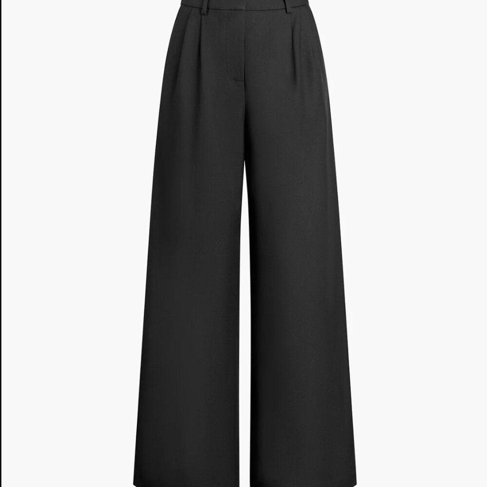 Black Wide Leg Pants - Commense